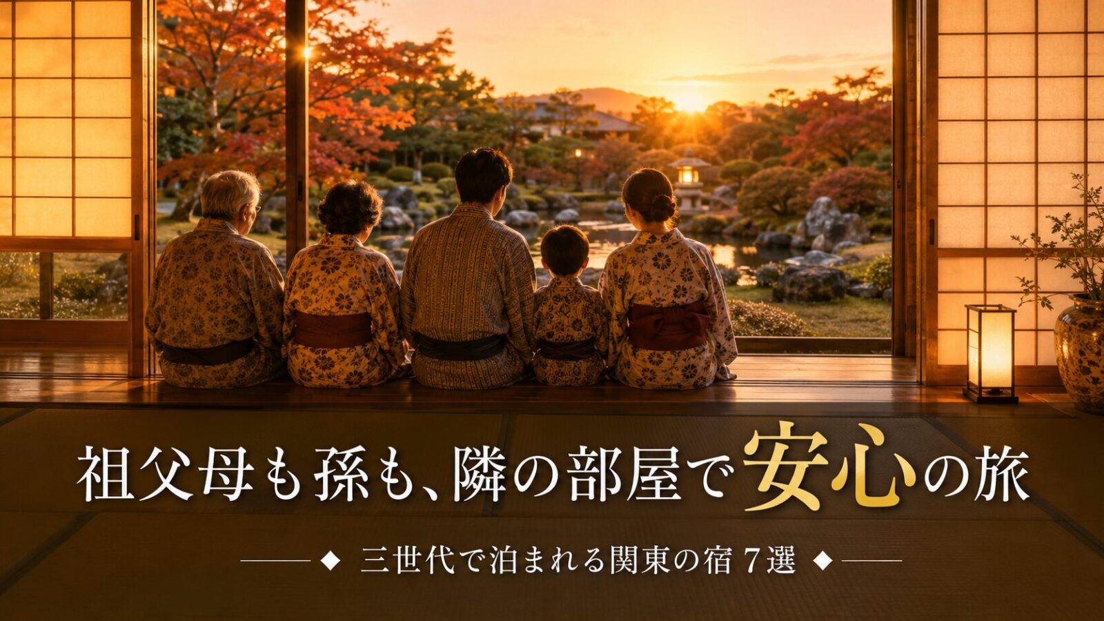関東で三世代旅行するなら!コネクティングルームがある宿7選|祖父母も子どもも快適